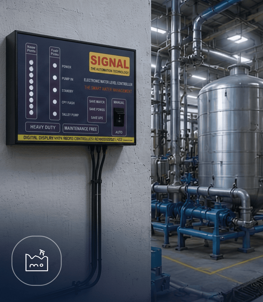 Water tanks and sumps — overhead, ground-level and underground storage controlled by SIGNAL